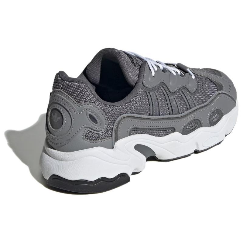 adidas Originals Ozweego Abrasion Resistant Breathable Low Top Casual Shoes Women's Gray White Sneakers IG3036