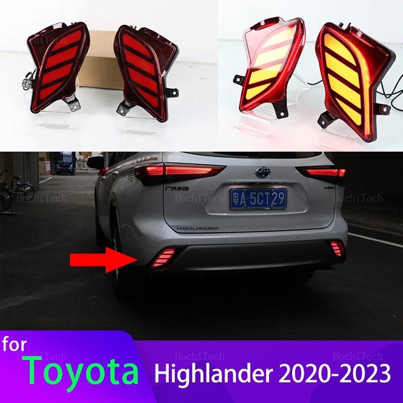 

Динамический сигнал поворота, светодиодный отражатель, задняя противотуманная фара, бампер, стоп-сигнал для Toyota Highlander 2022 2023