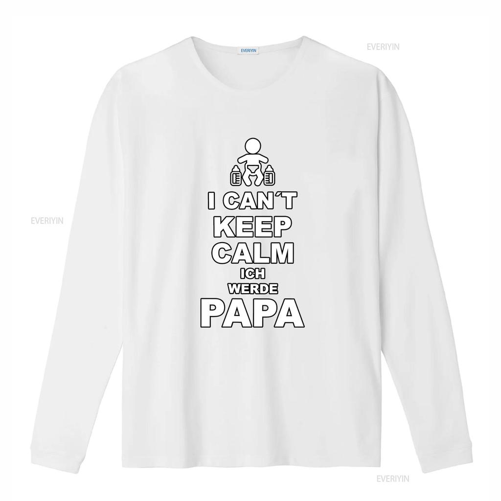 Werdender Papa T Shirt I Cant Keep Calm Ich Werde Perfect for Expectant Fathers Vintage Washed Soft Casual Homme Fashion