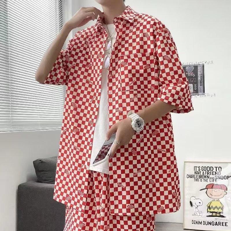 

Летняя рубашка с коротким рукавом и цветочным принтом, мужская и женская винтажная модная футболка в стиле ретро, ​​гавайская рубашка, повседневный топ с принтом, пляжная свободная рубашка для