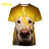 Nové pánské tričko Funny Casual Dog 3D s krátkým rukávem Styl Harajuku Pet Print Top Roztomilé zvířecí tričko Labrador Retriever