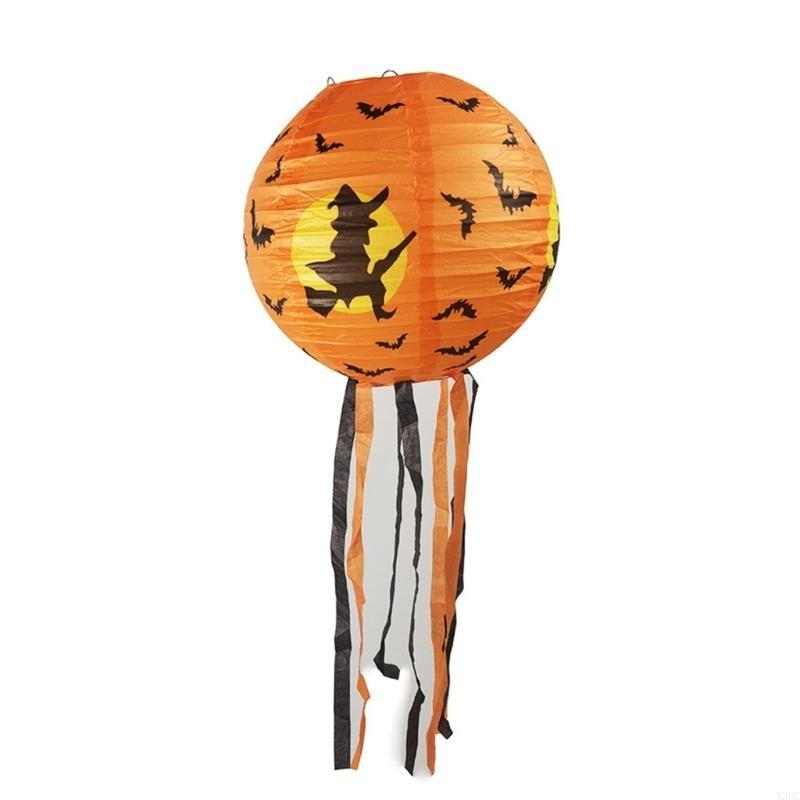 

Halloween Decorations 10inch Paper Lanterns Pumpkin, Witch, Skeleton and Bat Designs,Perfect for Home Party Props, X3UC