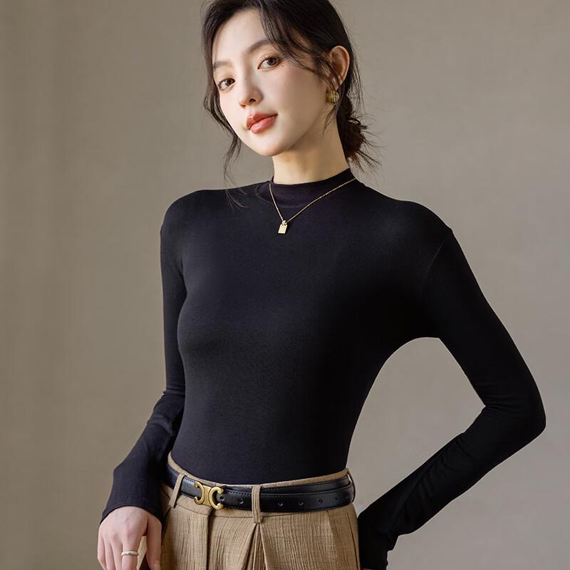 LANGSHA Women's Thin Long-Sleeve Thermal Baselayer T-Shirt