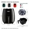 6L Air Fryer Household Large-capacity French Fry Machine Multi-functional Electric Fryer Oil-free Healthy Life 360° Heating