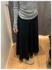 Elegant Korean Imitation Cashmere A-line Pleated Midi Skirt for Women - Autumn/Winter 2025 Slimming Drape Style