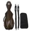 Violin Case Hard Carbon Fiber Carry Box Super Lightweight Portable with Hygrometer