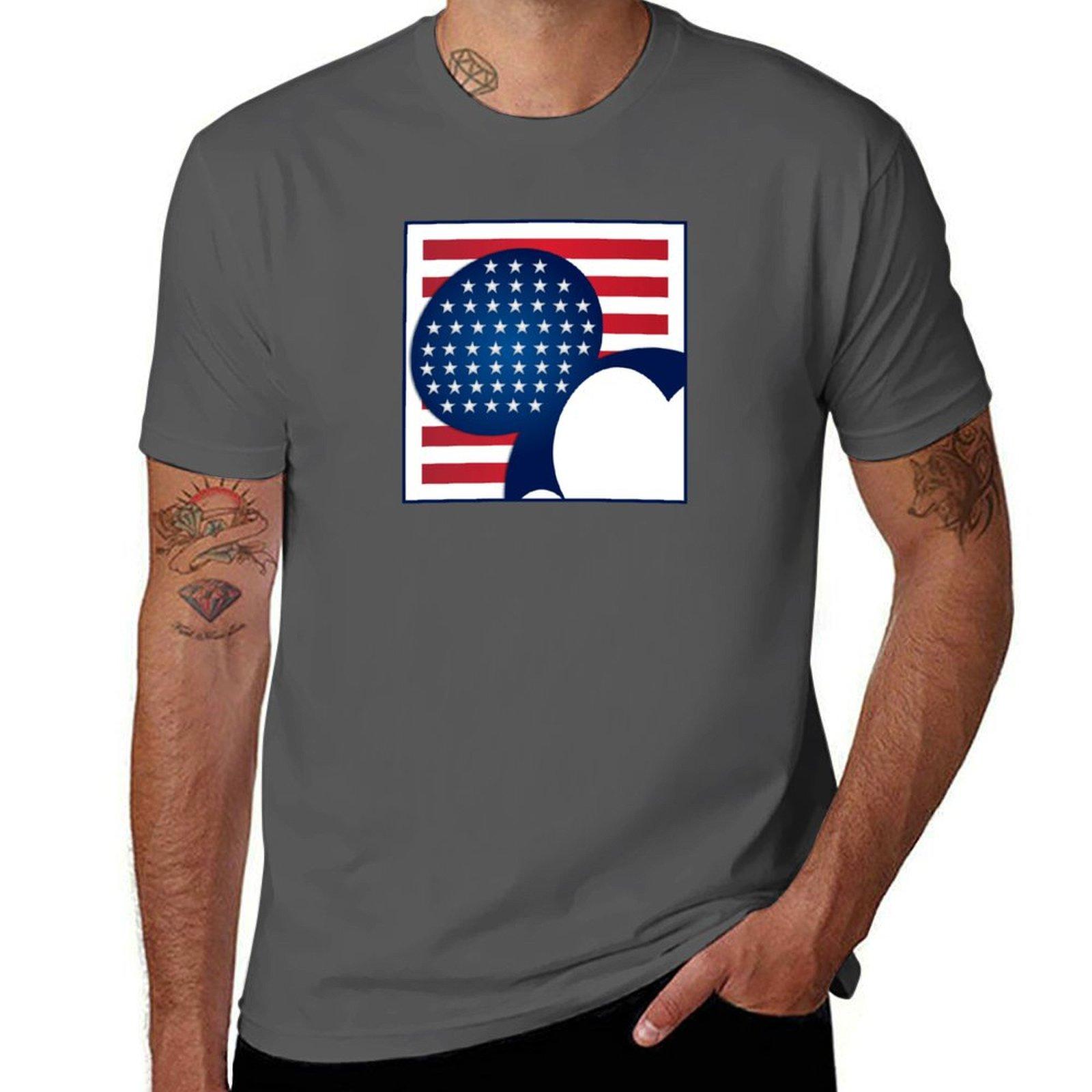 

cotton cotton T-Shirt Mouse heavy for shirt t 100 shirt percent USA man man t 4XL