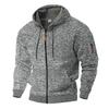 Herfst Winter Heren Retro Hooded Hoodies Kationisch Werkkleding Zak Hooded Rits Trendy Sport Fleece Sweatshirt