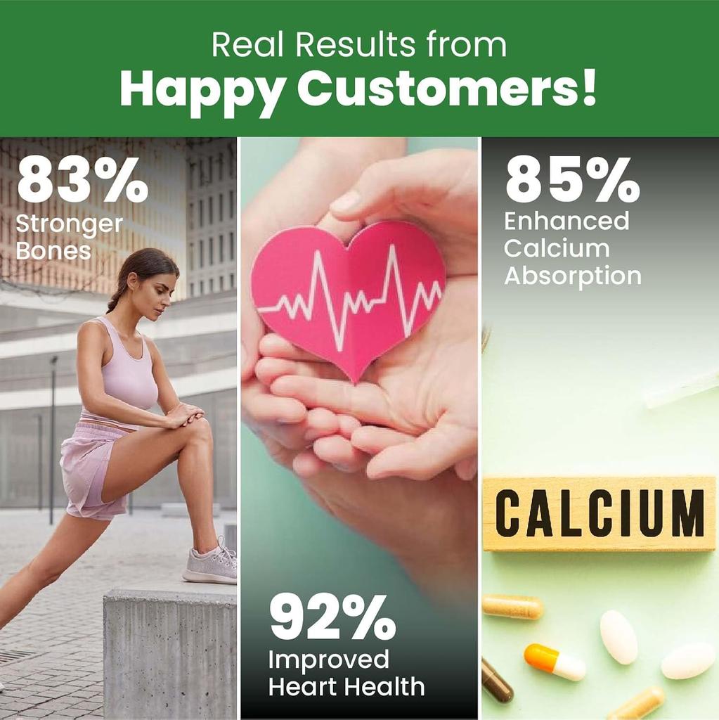 Vlado's Himalayan Organics Vitamina K2 MK-7 55Mcg Integratore a Base Vegetale per Ossa e Cuore Forti, 120 Capsule Vegetali