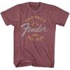 Fender California 1946 Vintage Maroon Heather Music Shirt