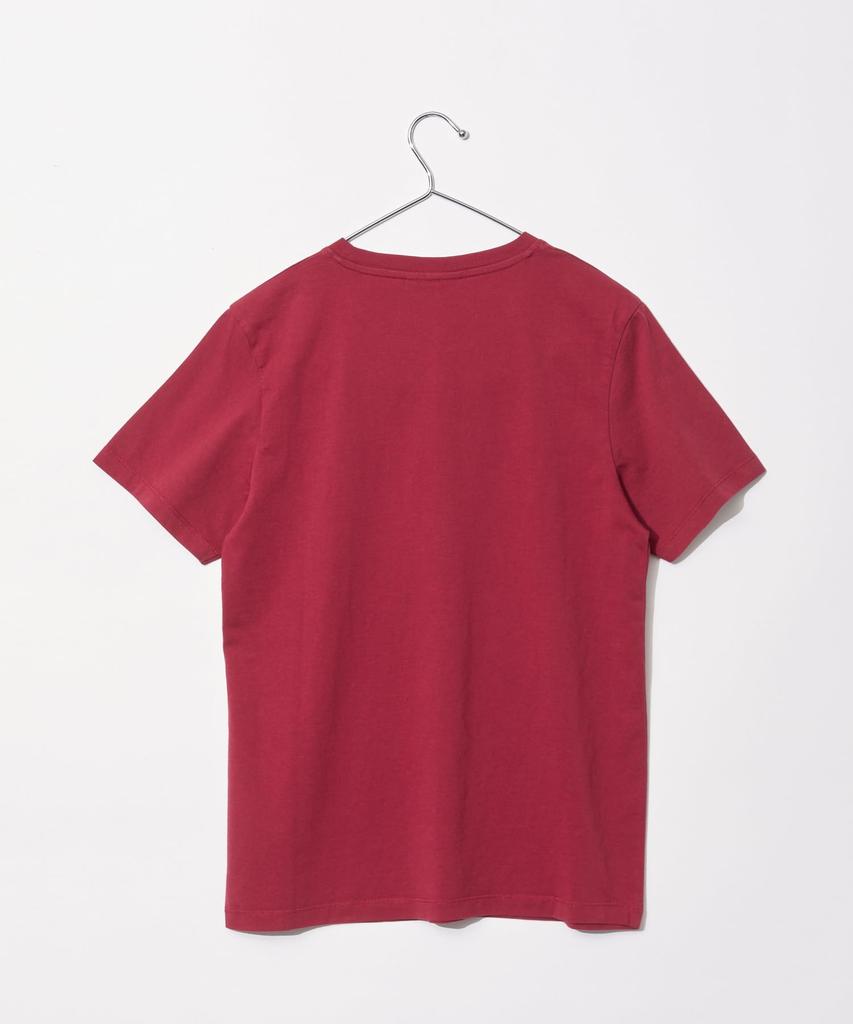 Maison Fox Head Patch Regular Brick Size LW00105KJ0008 Kitsuné Women's T-Shirt, Red, Small, [Used]
