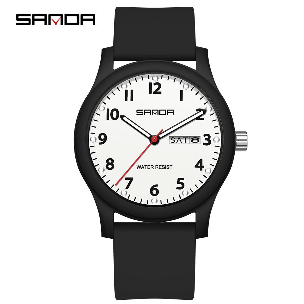 SANDA 3263 Minimalist Women's Quartz Watch Clock Minimalist Style Waterproof Calendar Women's Quartz Watch