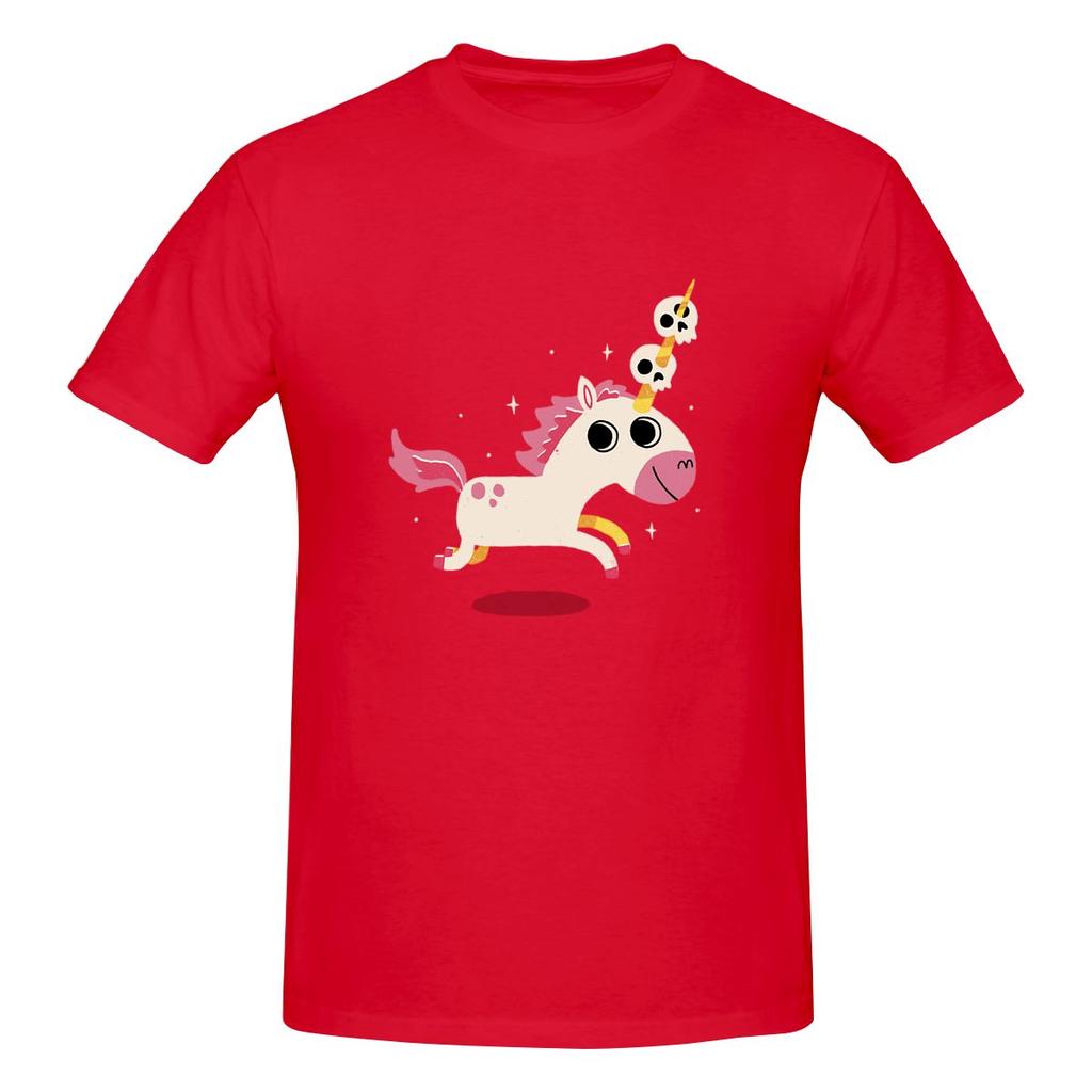 Unicorn Of Death Crew Neck Tshirt Urban Light Mature Quickdrying Tees