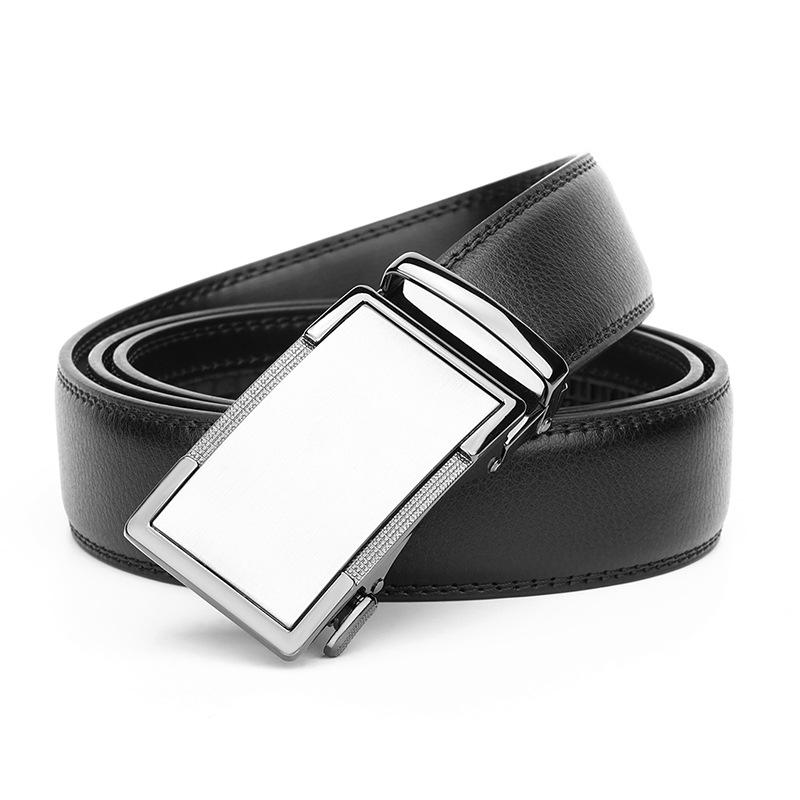 Men'S Belt Men'S Leather Automatic Buckle Cowhide Belt Men'S Versatile Casual Business Belt Classic
