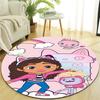 1pc Gaby's Bubble House3 Design Printed Area Round Carpet for Bedroom Living Room Home Decor Rugs Mat Non Slip Mat Rug for Bedside