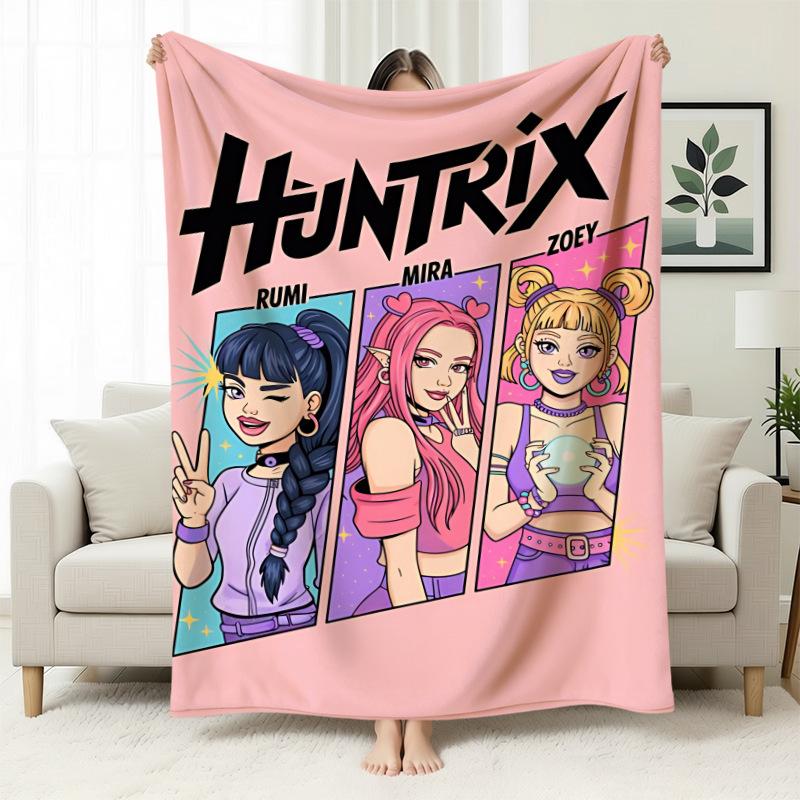 Temu Blanket Kpop Witch Hunters Blanket Flannel Blanket Office Home Sofa Blanket Nap Blanket