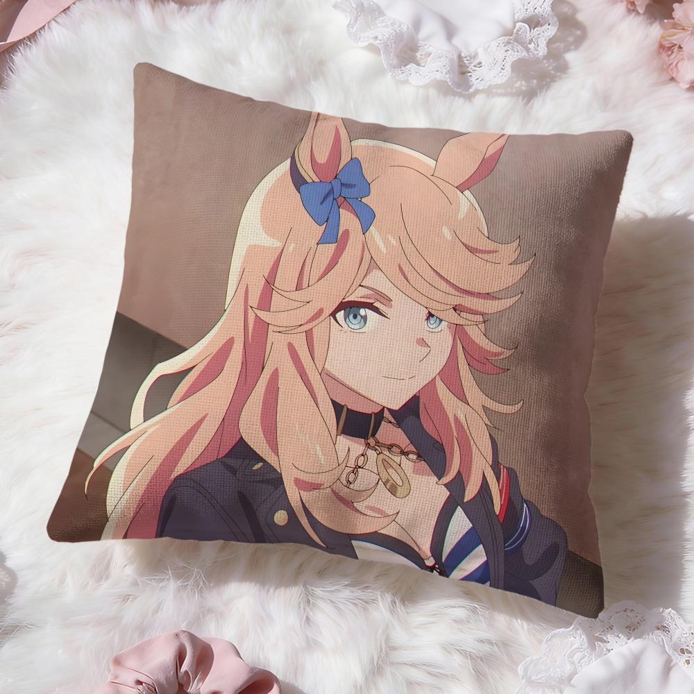 Uma Musume Cinderella Gray Cushion Cover Premium Comfort Reversible Pillow Cove -Two in One Design for Any Room & Car Interior