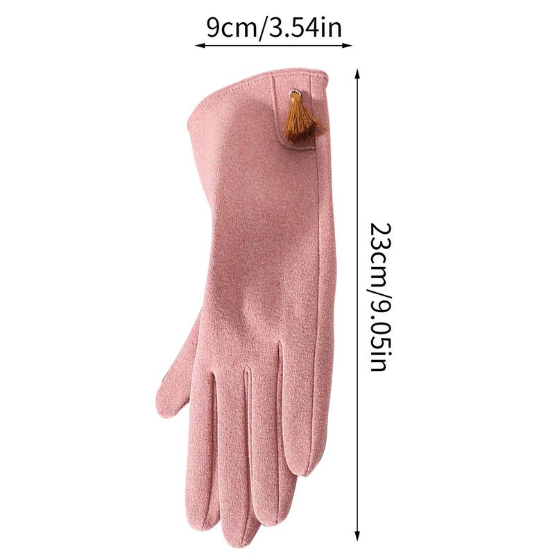 Winter-Touchscreen-Handschuhe für Damen Touchscreens Bequeme gefütterte Anti-Rutsch-Handschuhe Herbst und Winter Verdickt Warm Outdoor