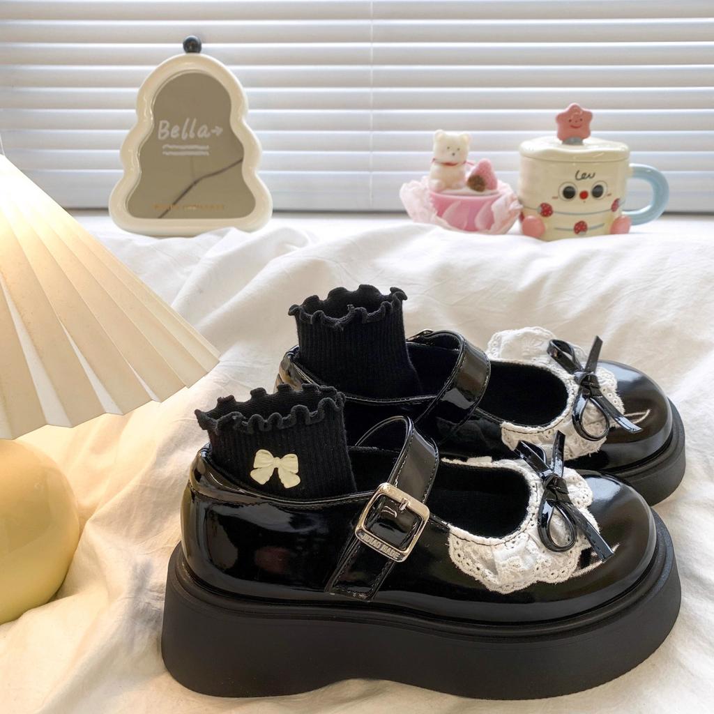 Platform British style 22 autumn new Mary Jane small leather shoes jk uniform single shoes