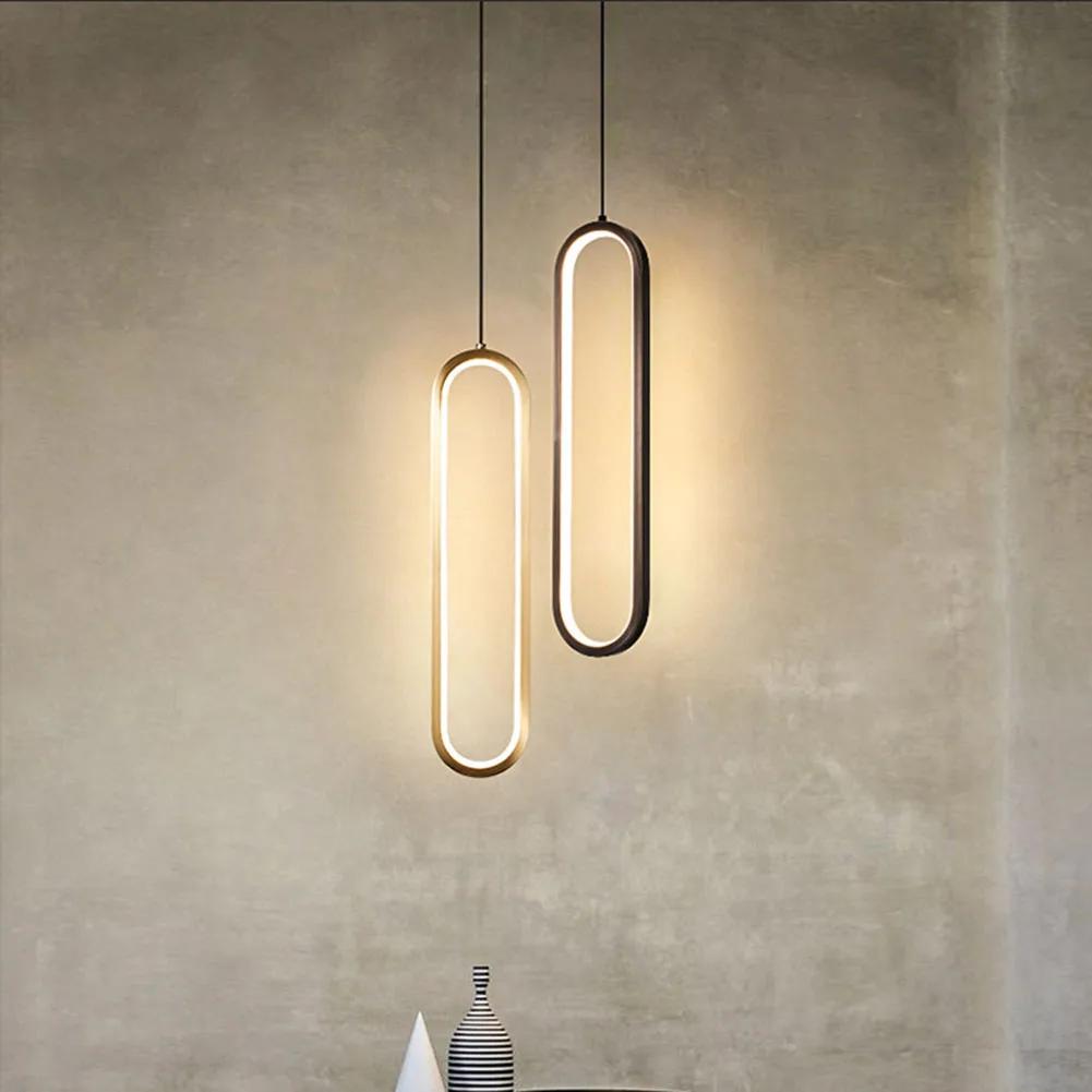 Minimalist LED Pendant Lamp Nordic Modern Hanging Lights for Bedroom Bedside Dining Room Decoration Chandelier Light 22W