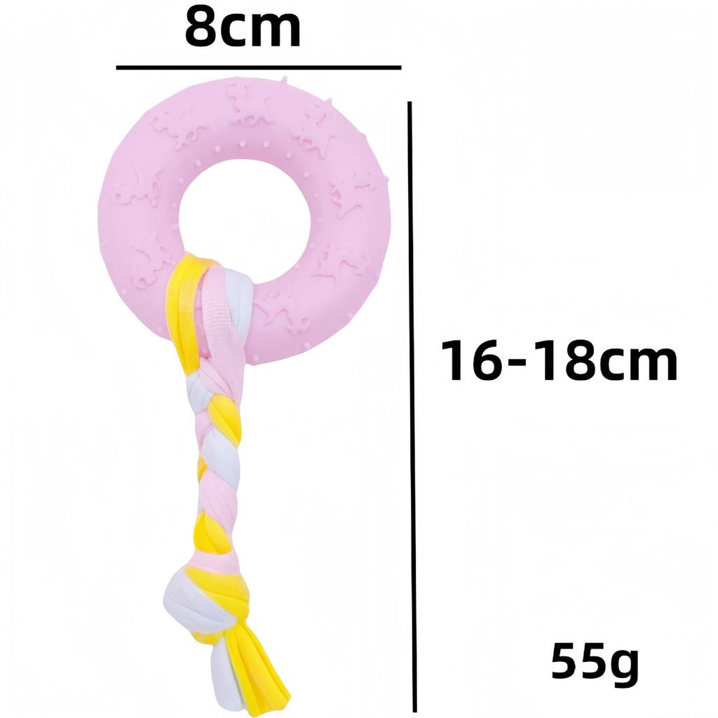 Cotton Rope Dog Toy Set: Durable, Unchewable Teething Rope Ball for Cats and Dogs