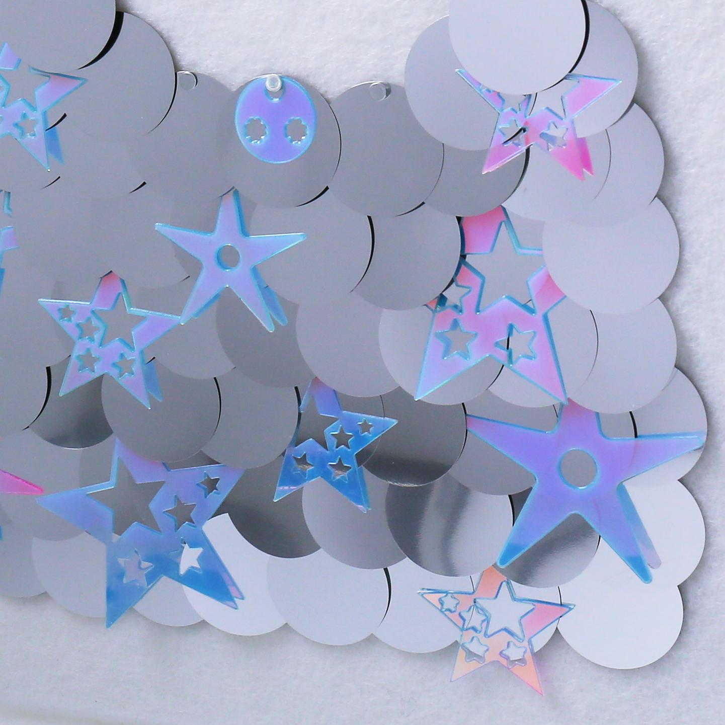 SHENYUE Multilayer Star-Shaped Loose Sequin - Iridescent Craft Supply for Garment & Accessories Hot Sale 21-30mm