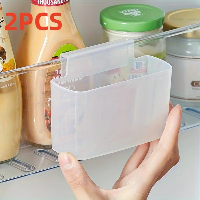 Refrigerator Side Door Organizer - Hanging Storage Bin for Condiment Packets, Sauce Pouches, Small Items, Space-Saving Fridge