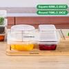 10pcs Double Compartment Snack Container Box for Sampling Plastic Compartment Snack Containers Kitchen Leak-Proof