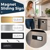 Dishwasher Magnet Sliding Sign Indicator for Clean and Dirty Status Dishwasher Door Attachment Durable and Easy To Use Sliding Design