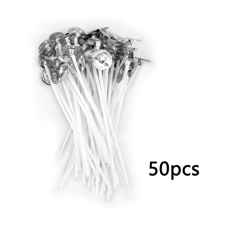 50PCS/100PCS Candle Wicks Smokeless Wax Pure Cotton Core For DIY Candle Making Pre-Waxed Wicks Party Supplies 2.5-20cm