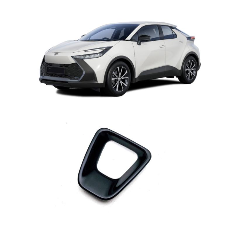 For Toyota CHR C-HR 2024 2025 ABS Carbon Fiber Car Steering Wheel U Decoration Cover Sticker interior  Accessories