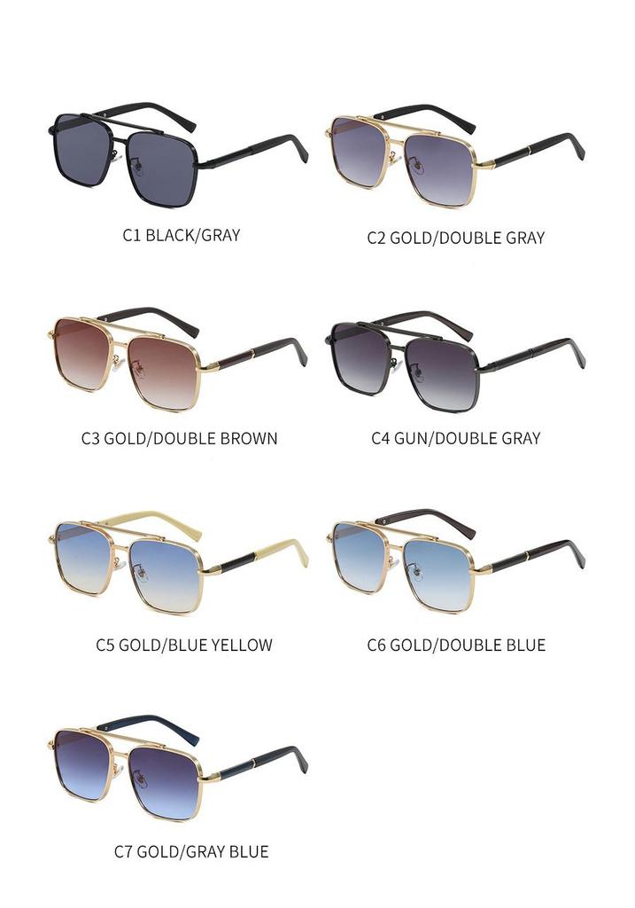 New Men's Fashion Square Frame Driving Sunglasses
