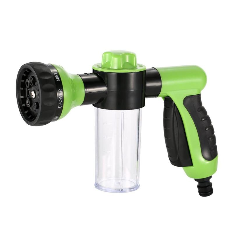 Multifunctional Foam Gun for Car Washing Garden Patio Flowers Plants Watering Pets Showering Durable Water Hose Nozzle