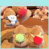 Capybara Plush Backpack Keychain With Sports Theme For Gift