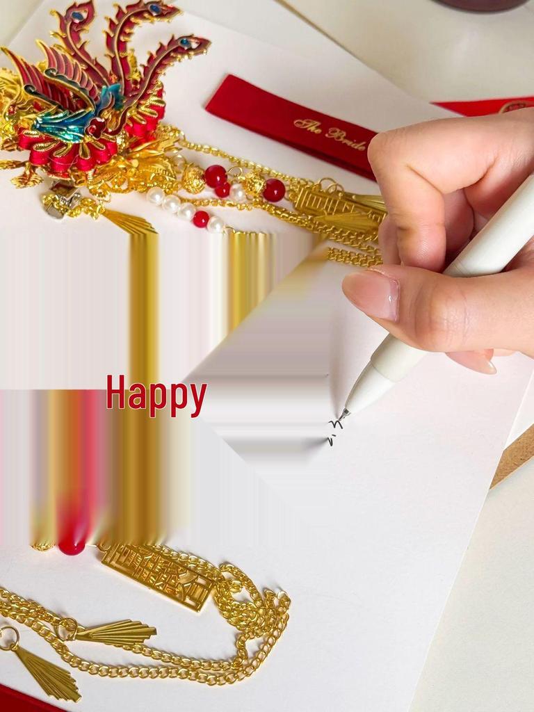 Premium Dragon and Phoenix Wedding Corsage Set for Bride and Groom - Elegant Boutonniere Pins