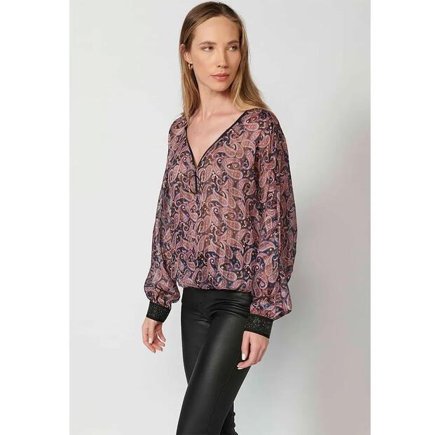 Koroshi 2322BL11 bluză cu mânecă lungă