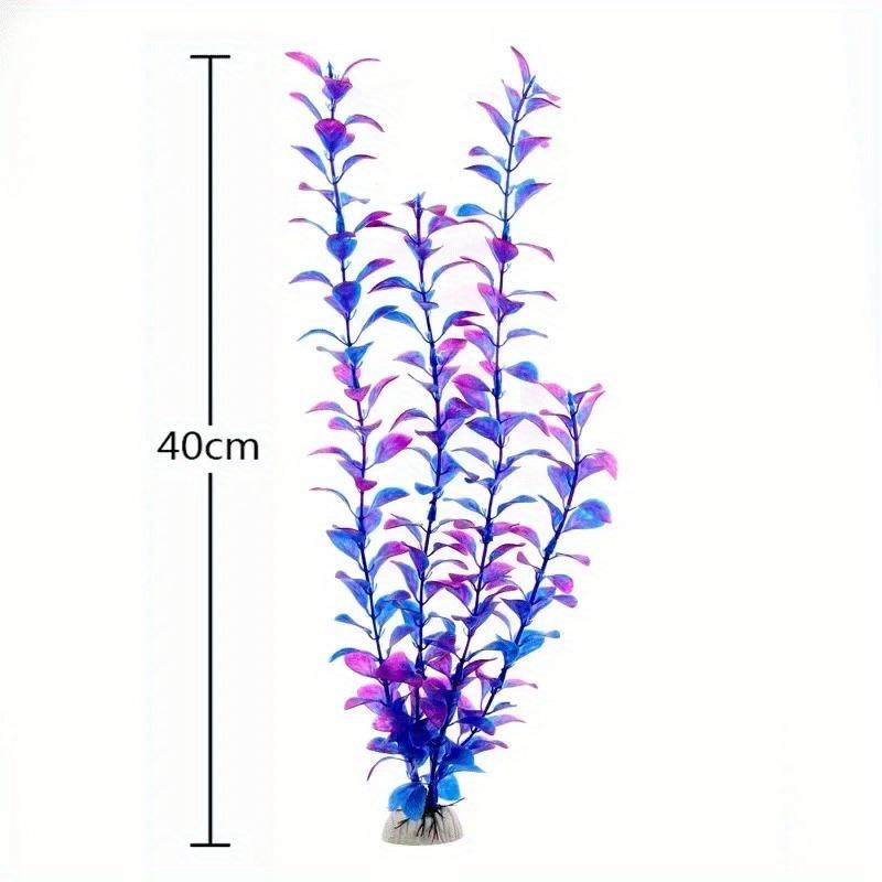 5pcs 40cm Artificial Plastic Underwater Plants Aquarium Fish Tank Decoration Water Grass Viewing Decorations.