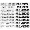 3D Metal ABS Car Trunk Sticker Letter Badge for Mercedes Benz Old Style ML55 ML63 ML250 ML300 ML320 ML350 ML400 ML430 Emblem ee05