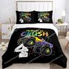 Monster Truck Duvet Cover Catroon Monster Jam Bedding sets Soft Quilt Cover and Pillowcases for Teens SingleDoubleQueenKing