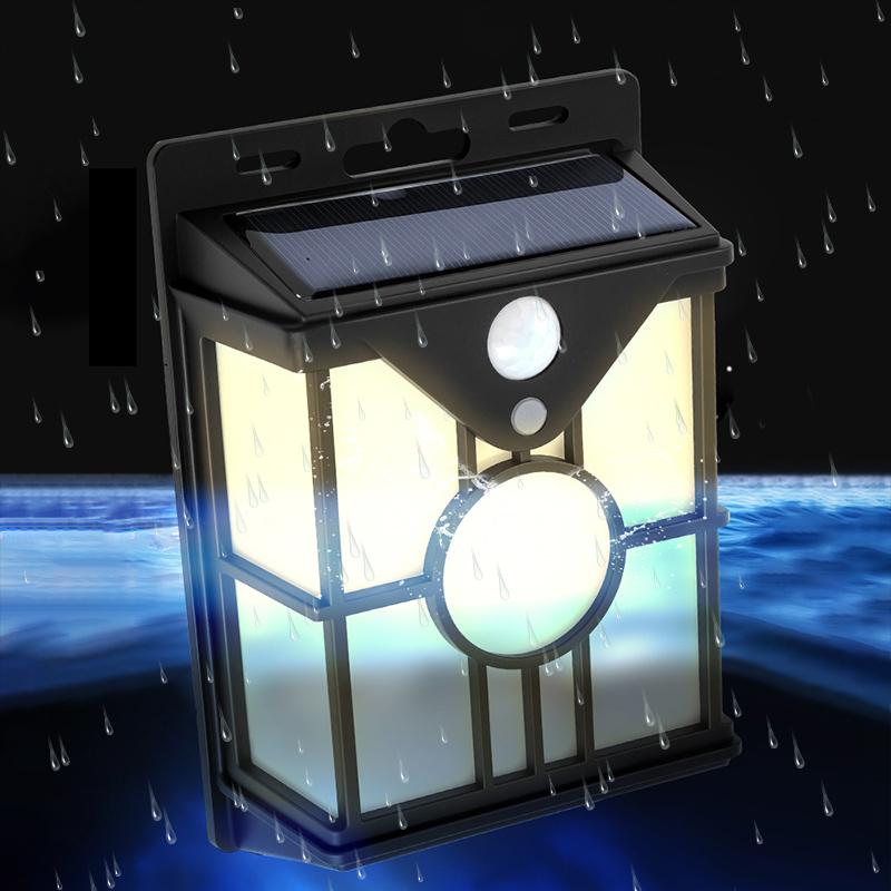 Solar Powered Sensing Waterproof Outdoor Wall Light with High Quality Panels, Ideal for Villa Courtyards, Home Exteriors