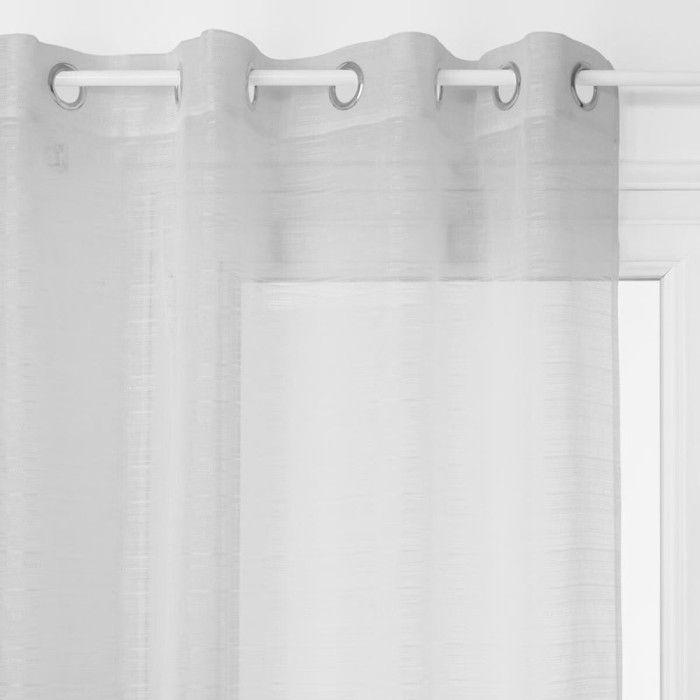 Voilage tamisant "Louis" 140 x 240 cm Atmosphera - Gris -