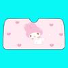 M-My Melody Car SunShade Windscreen Front Window Visor 70x130cm Sun Visor Solar Protect Plaid Gift Novelty Car