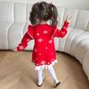 Aisha Woolen Dress for Girls - Elsa Frozen 2025 Spring/Autumn Collection Sweater Dress
