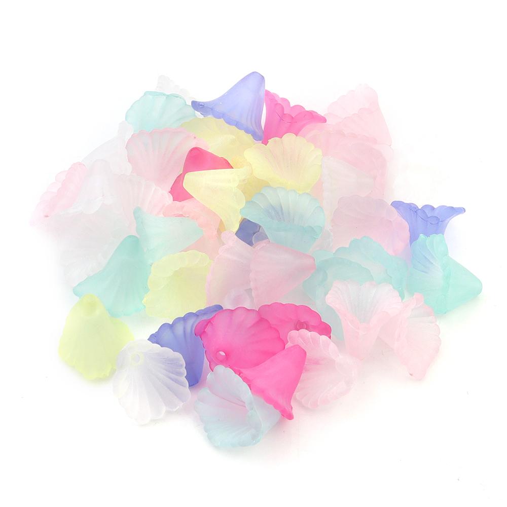 100pcs/lot Candy Color  Acrylic Beads Colorful Multi-shaped Loose Spacer Beads for Necklace Bracelet Jewerly Making Accessories
