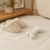 Plush Squeaky Bone Dog Toy Soft Lamb Wool Chewing Toy with Built-In Sound Washable