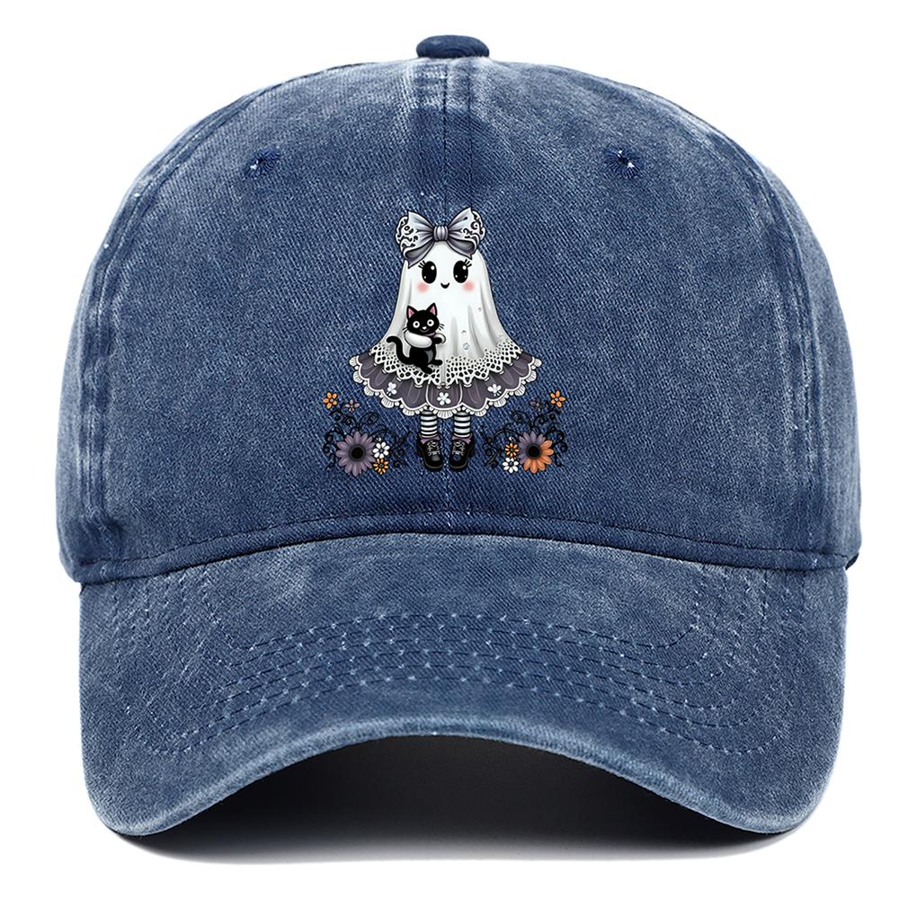 Cute Ghost Printed Baseball Hats for Men and Women, Outdoor Sunscreen Hats for Spring and Summer, Adjustable and Comfortable