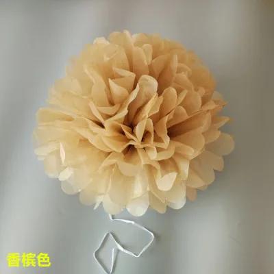 10-35cm Tissue Paper Pompoms Wedding Decorative Paper Flowers Ball Baby Shower Birthday Party Decoration paper pom poms DIY