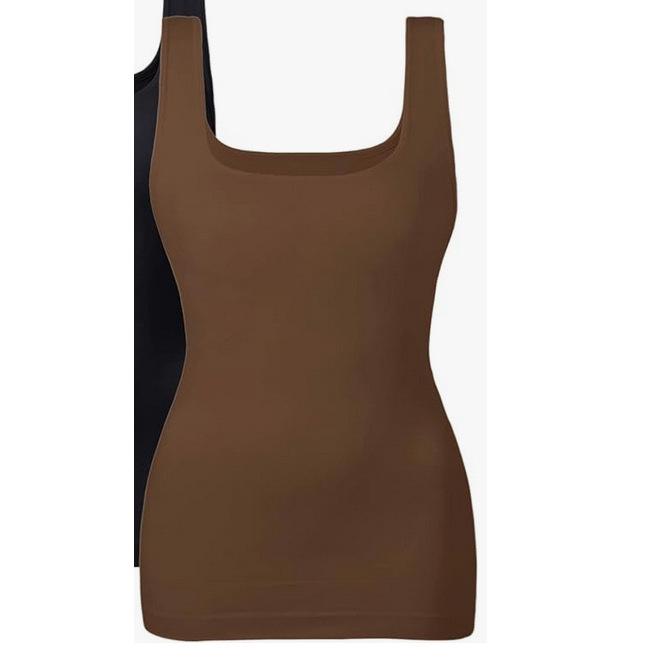 Women's European & American Slimming Square-Neck Compression Camisole – Tummy-Control, Body-Shaping, Seamless Vest