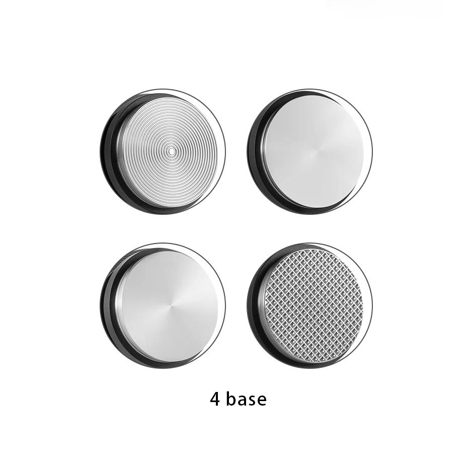 MHW-3BOMBER 30lbs Coffee Tamper with 4 Replaceable Base 58.35mm Constant Pressure Espresso Tampers Barista Tool Cafe Accessories