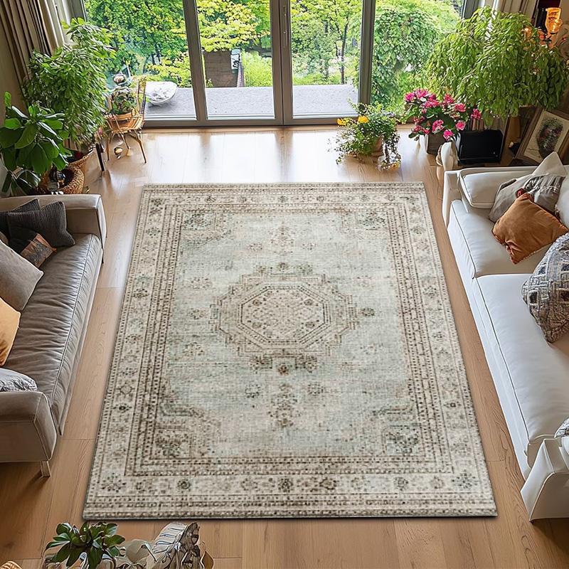 

Винтажный ковер из богемского хрусталя - Моющийся, Нескользящий, Мягкий ковер из полиэфирного волокна для декора спальни, гостиной, офиса 40x60cm15.8x23.6in